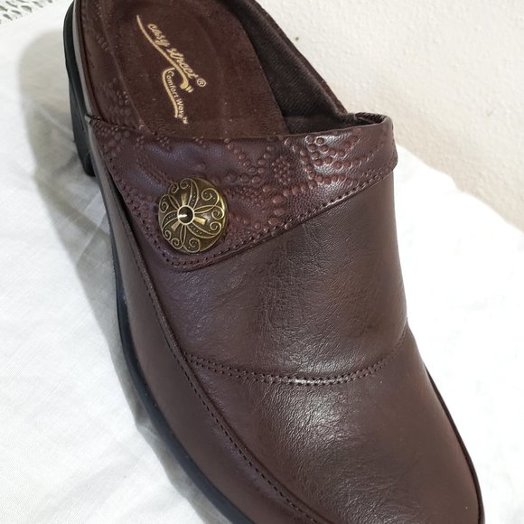 Easy Street Comfort Wave Mules Brown Size 6 Excellent Condition - Picture 4 of 11